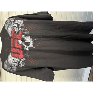 Y2K UFC red logo tribal skull t-shirt NWT 2XL